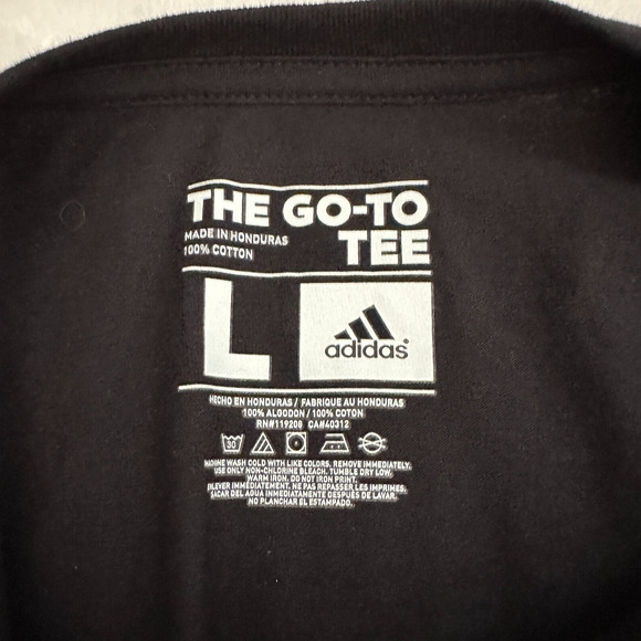Los Angeles LA Clippers Adidas The Go To Tee Graphic Shirt Black Shinny Sz Large - Picture 6 of 8